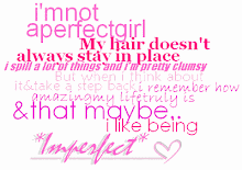 imperfect.."me"!!