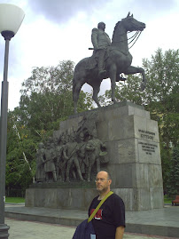 En el exterior del museo de Borodino