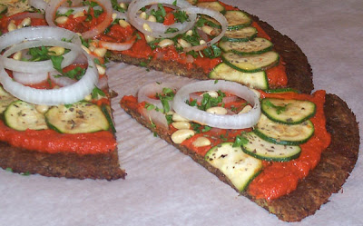 raw veggie pizza