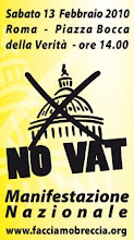 13 febbraio 2010 NO VAT a Roma.   Il video del 12 dicembre in P.za Fontana a Milano.