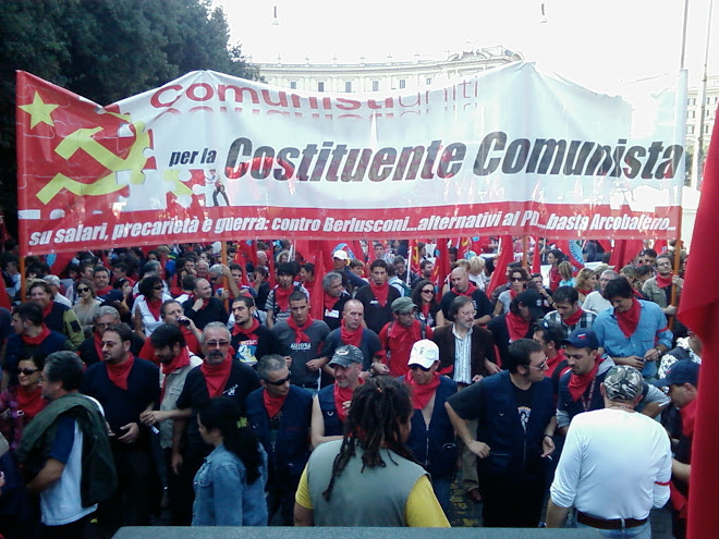 ROMA,11 ottobre manifestazione nazionale.Antagonisti a Berlusconi sempre. Alternativi al PD anche.