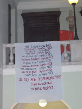 25 NOVEMBRE 2009: DONNE DA MORIRE, installazione del Collettivo femminista Colpo di Streghe MN