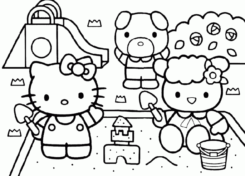 hello kitty para colorear