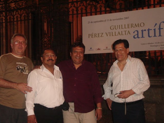 EN EL TALLER DE MI HOMONIMO EL ARTISTA GUILLERMO PÉREZ VILLALTA