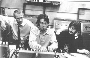George Martin with Paul and Ringo