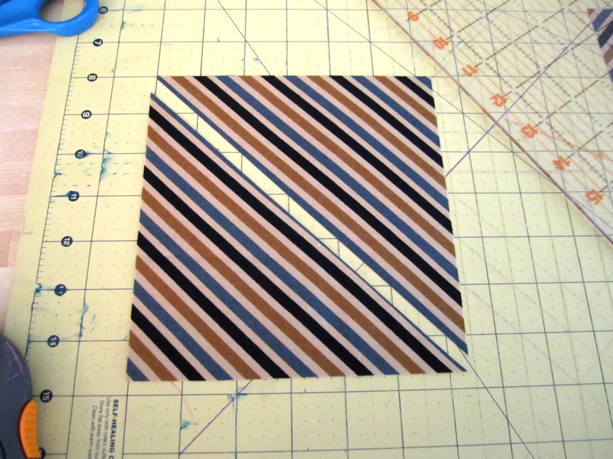ART GIRL Striped Quilt Block Tutorial