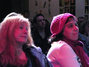 Roxanne with Jean Lehrman at Total Eclipse, The 2005 Annual Alternative Spoken Word Extravaganza at the Bowery Poetry Club