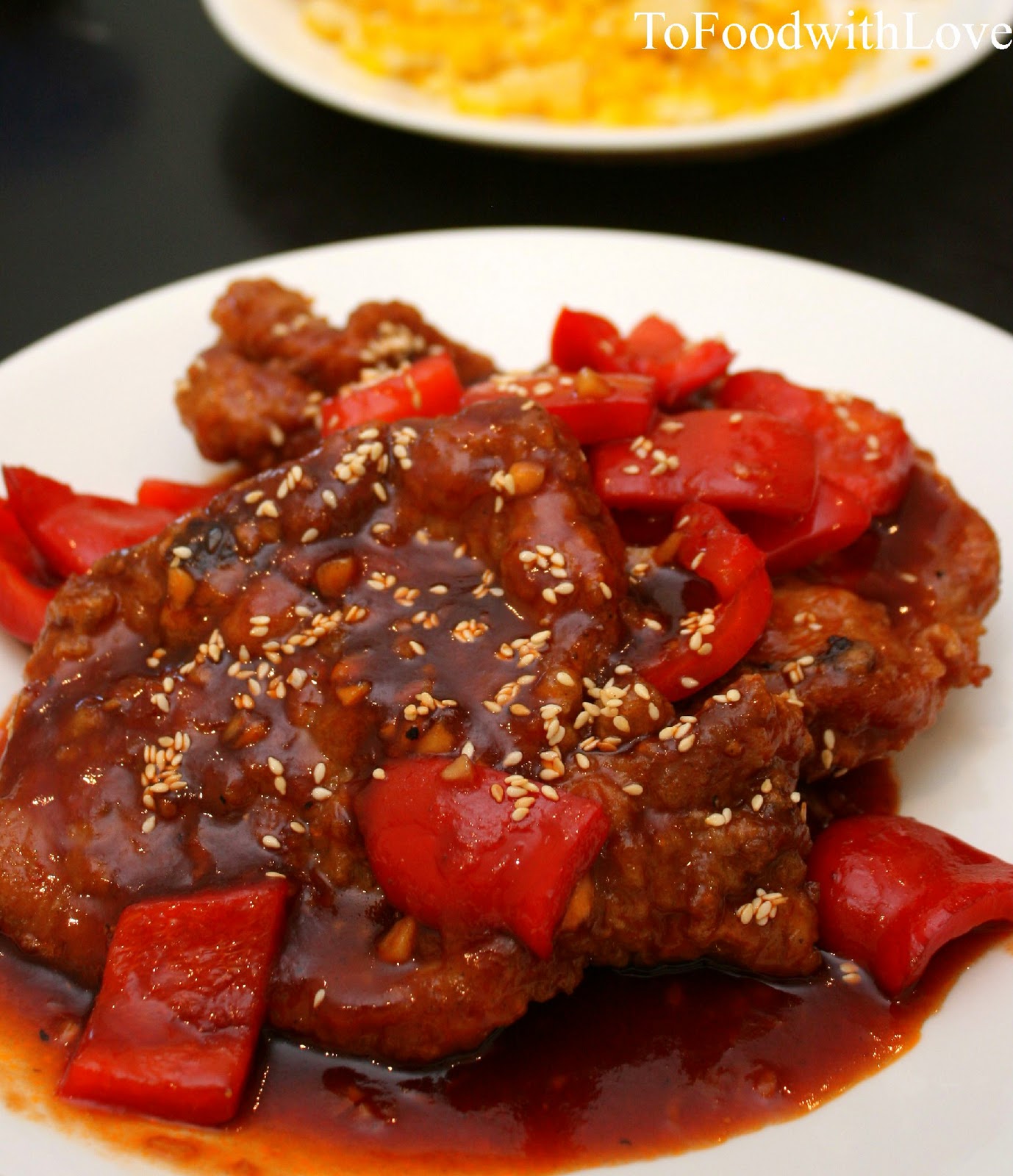 To Food with Love Sweet 'n Sticky Deepfried Pork Chops