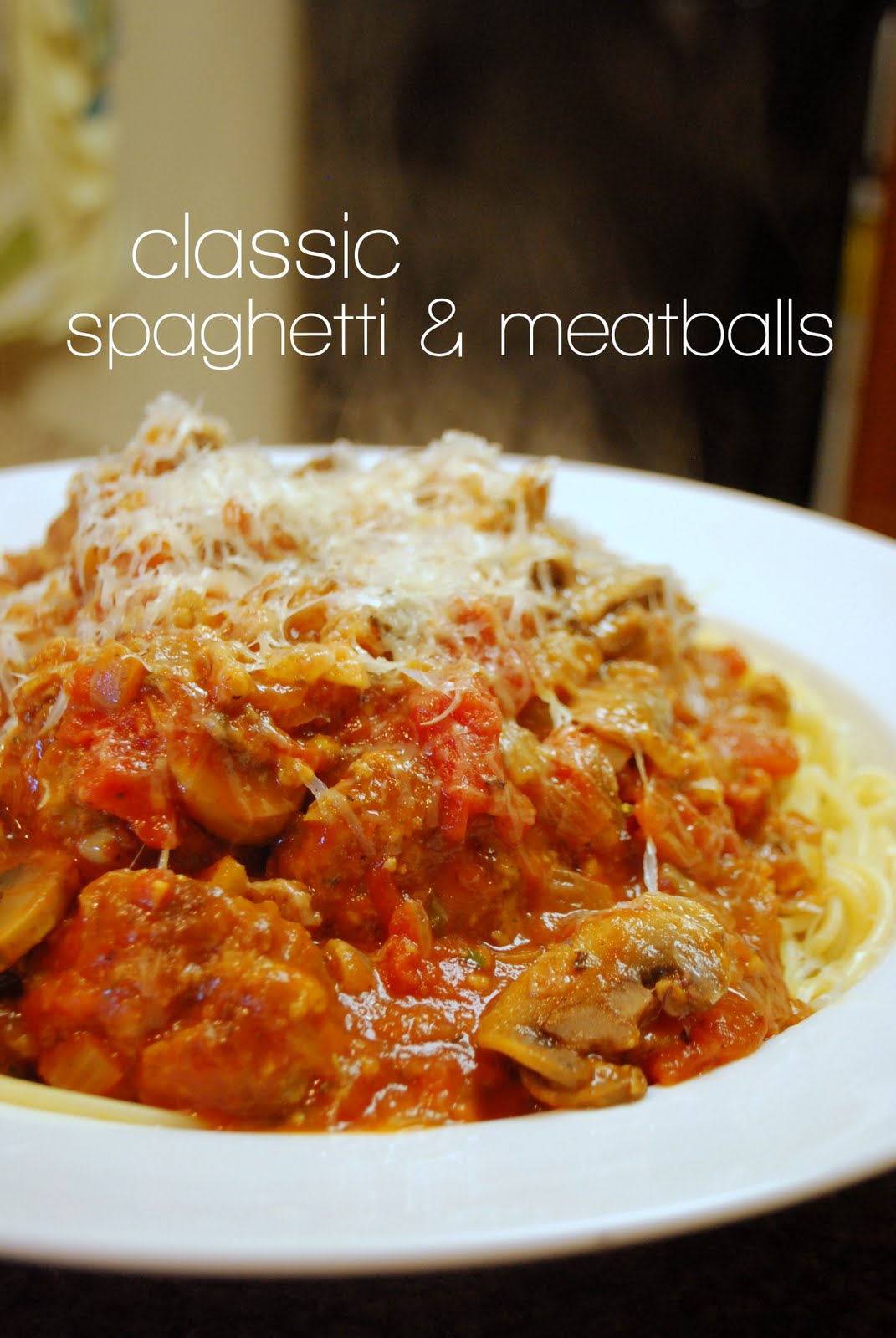 lizzy write: classic spaghetti and meatballs