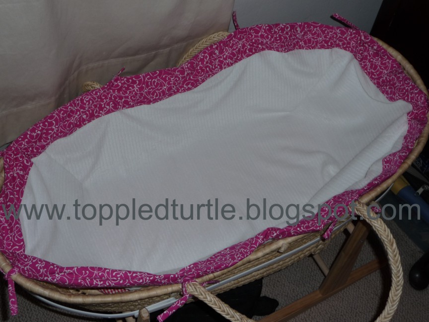 Toppled Turtle Repurposing From Moses Basket Bedding to Lovey (Tutorial)