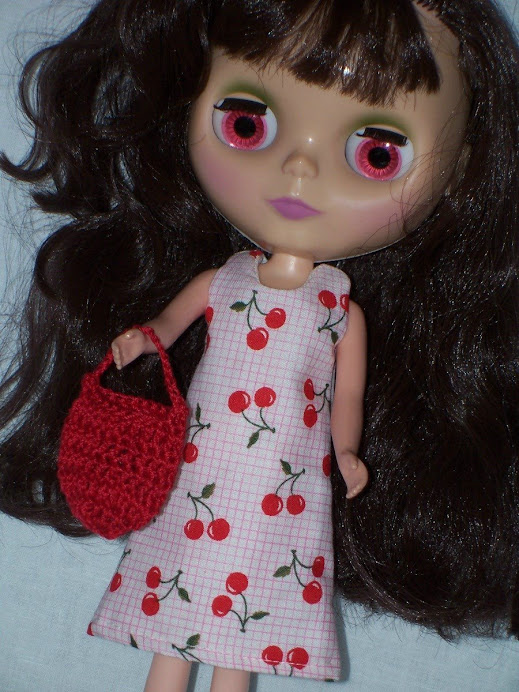 Cherry Dress For Blythe w/Purse