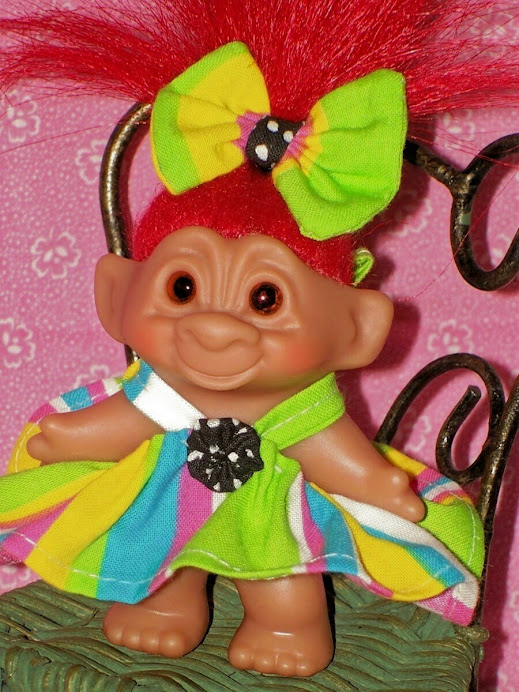 #T28 Sunshine Brite Dress For 3" Troll Doll