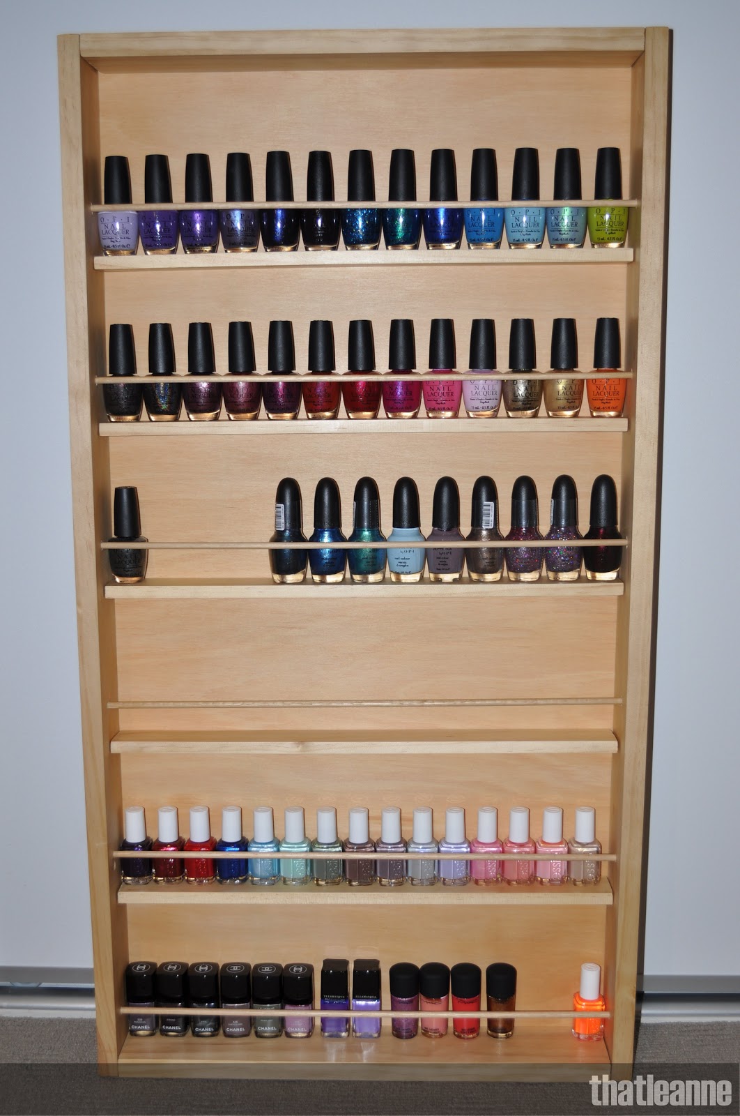 thatleanne Nail polish organisation and storage new storage rack!