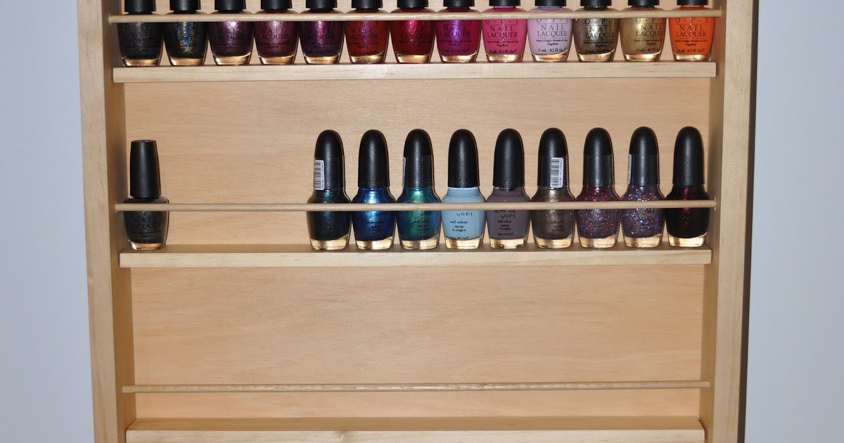 thatleanne Nail polish organisation and storage new storage rack!