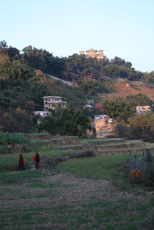 Au pied du monastère de Kopan