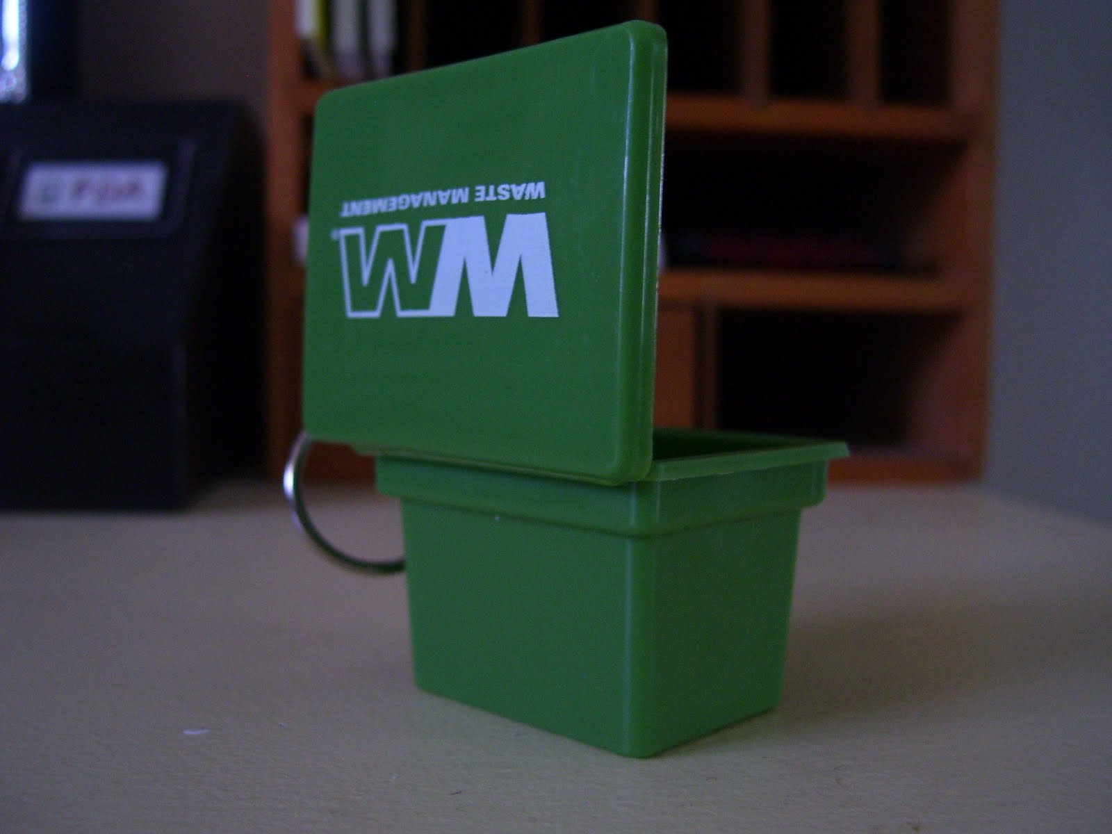 Susan's Mini Talk Mini Recycle Bin Keychain