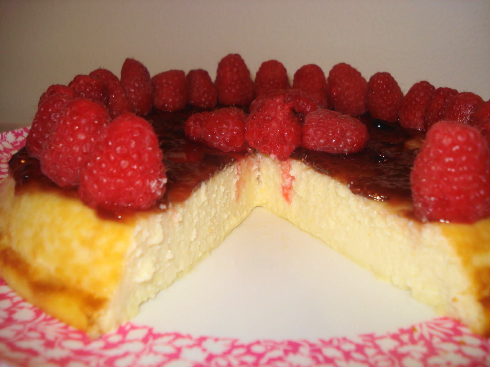 Dame Good Eats End of Summer Ricotta Cheesecake with Fresh Raspberries