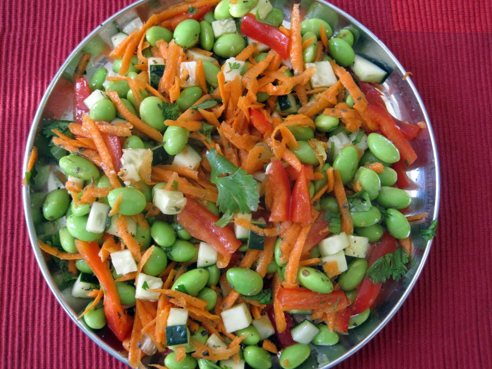 Divine food and art Asian Edamame salad