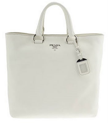 prada white handbag