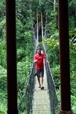 "JAMAKA" ,suspended bridge that connects two neighborhoods : CAGUANA and ANGELES...