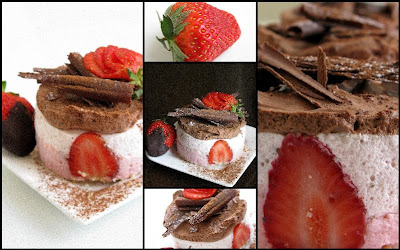 موس الشيكولاتة و الفرولة و الزبادى Strawberry+Chocolate+Yogurt+Mousse4-1