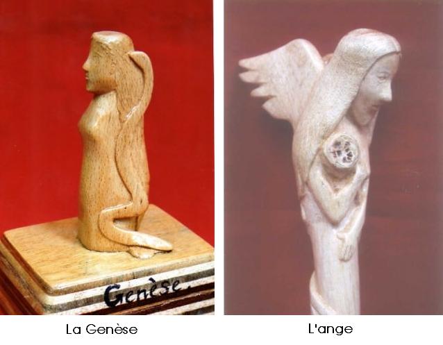 Sculptures sur bois de Smail Ouanouche
