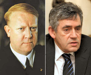 Mr G Brown and Mr V Quisling.
