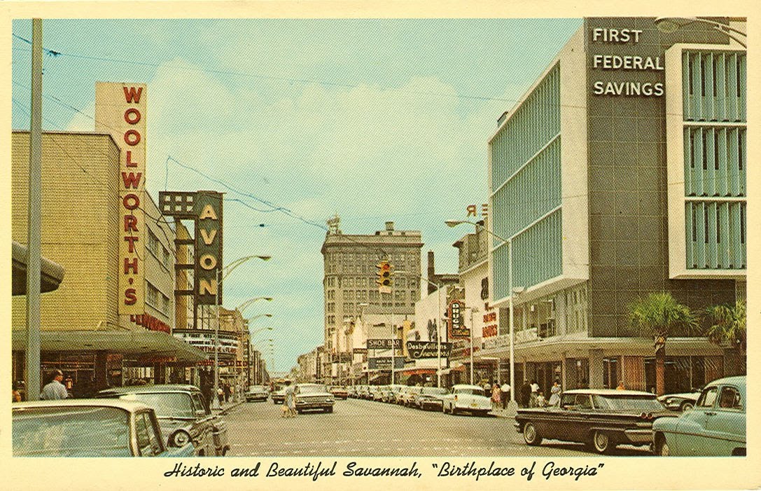 Vintage Travel Postcards: Savannah, Georgia