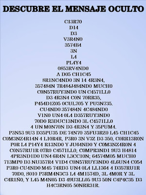 mensaje oculto - Taringa!