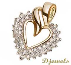 Heart Shape Diamond Pendant