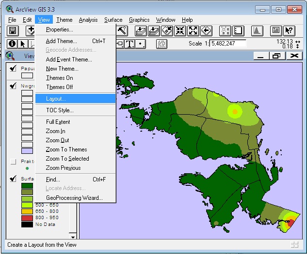 Keuntungan Layout Peta | agung sabtaji peta interpolasi menggunakan arcview gis 3 3 Keuntungan Layout Peta | agung sabtaji peta interpolasi menggunakan arcview gis 3 3
