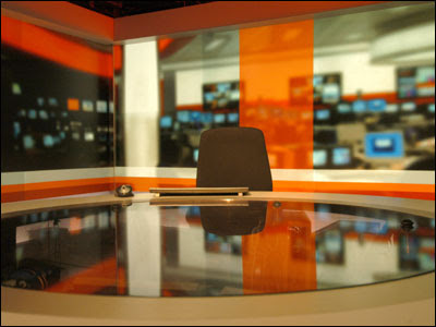 Empty News Studio