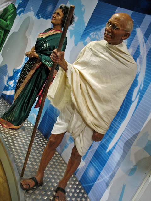 Mahatma Gandhi wax figure