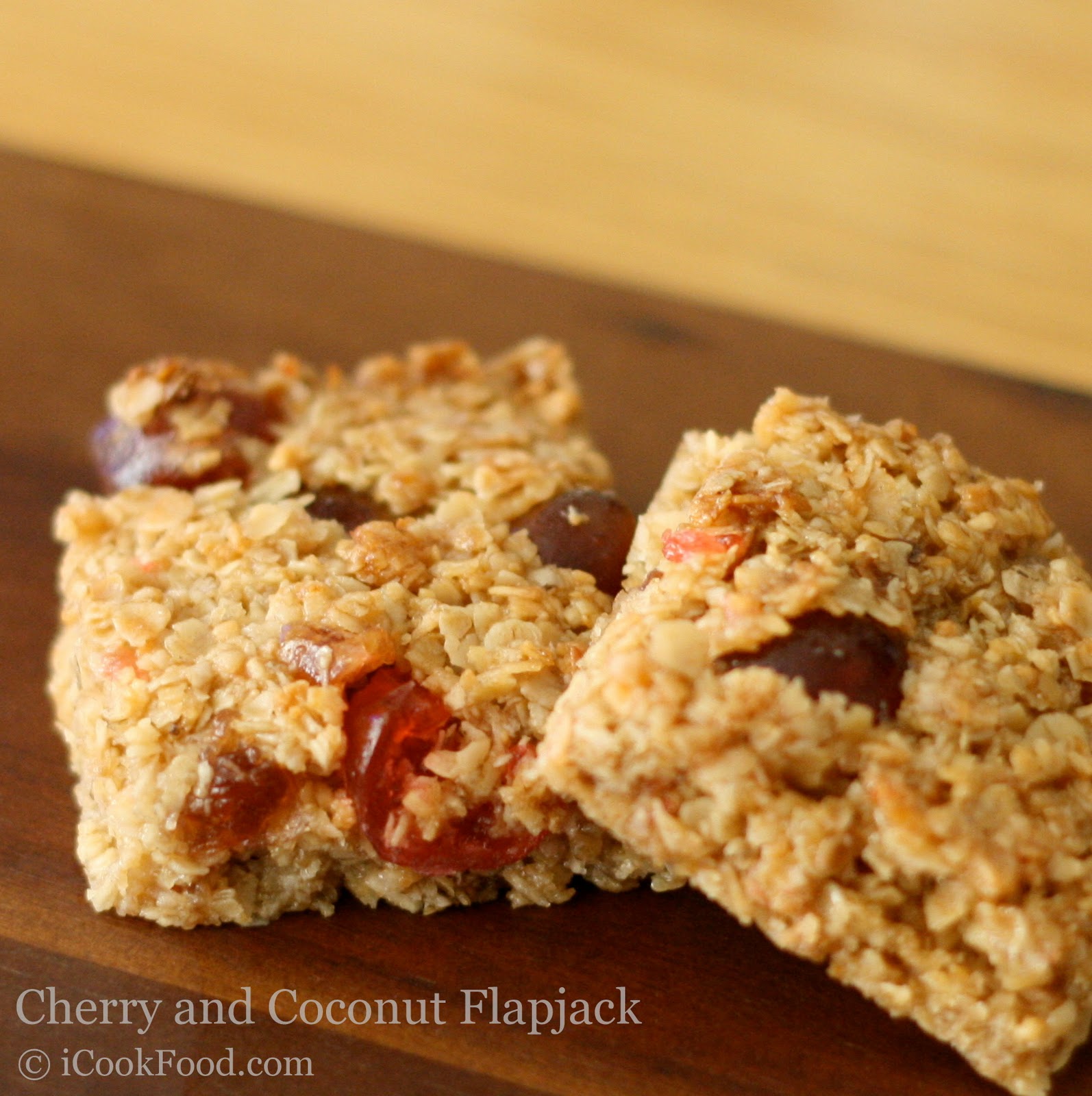 Cherry and Coconut FlapJack
