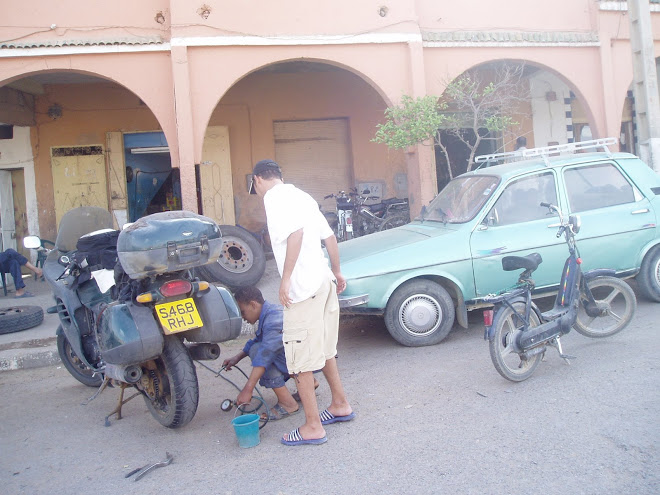 Puncture! Must be a punishment.