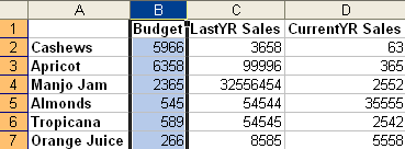 Freeze First Column in Excel