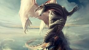 flying dragon monster beast wallpaper