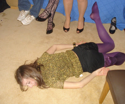 Candid Tights sheer nylon toes wrinkled tights