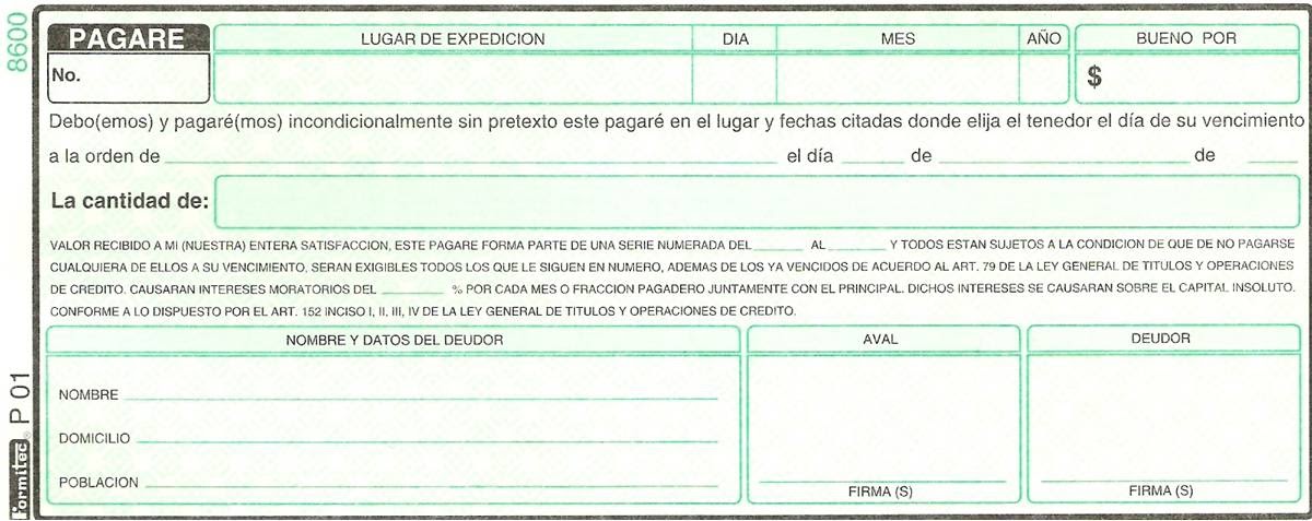 Los Emperadores: EL PAGARÉ