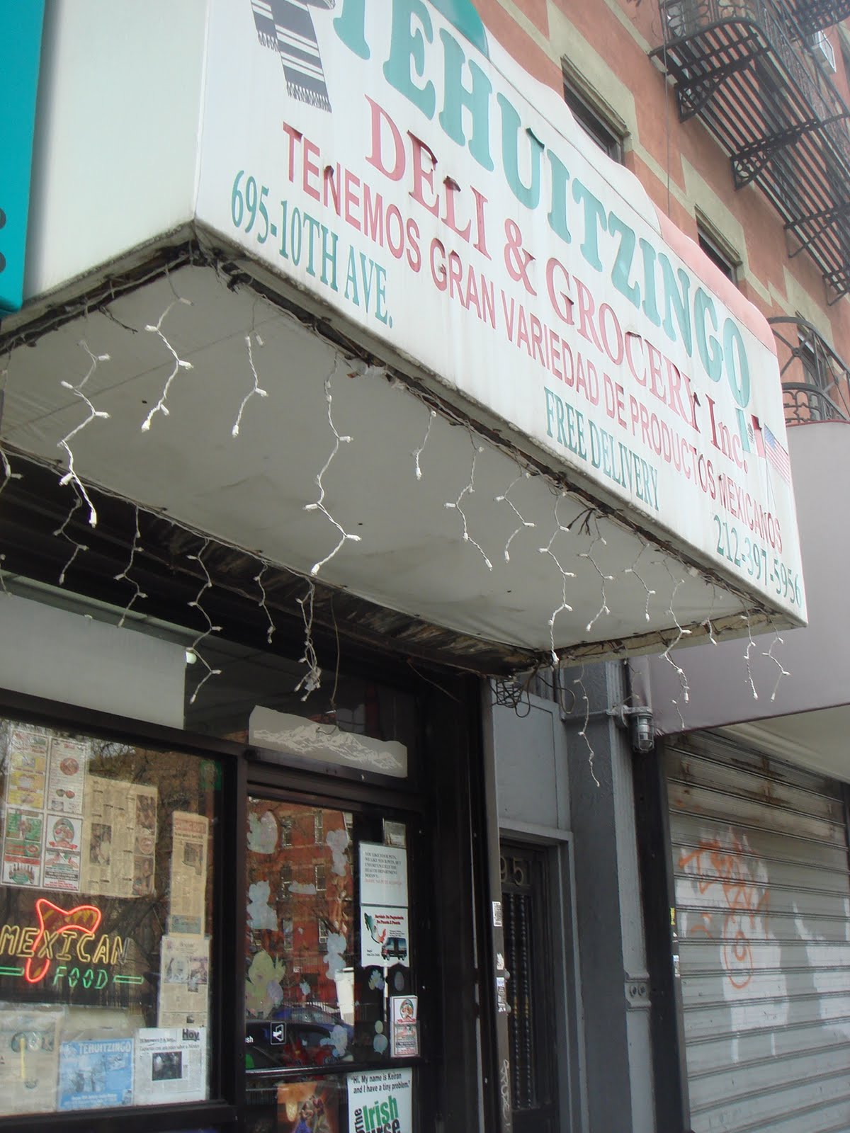 Taco NYC Tehuitzingo Deli & Grocery 695 10th Ave. New York, NY 10039