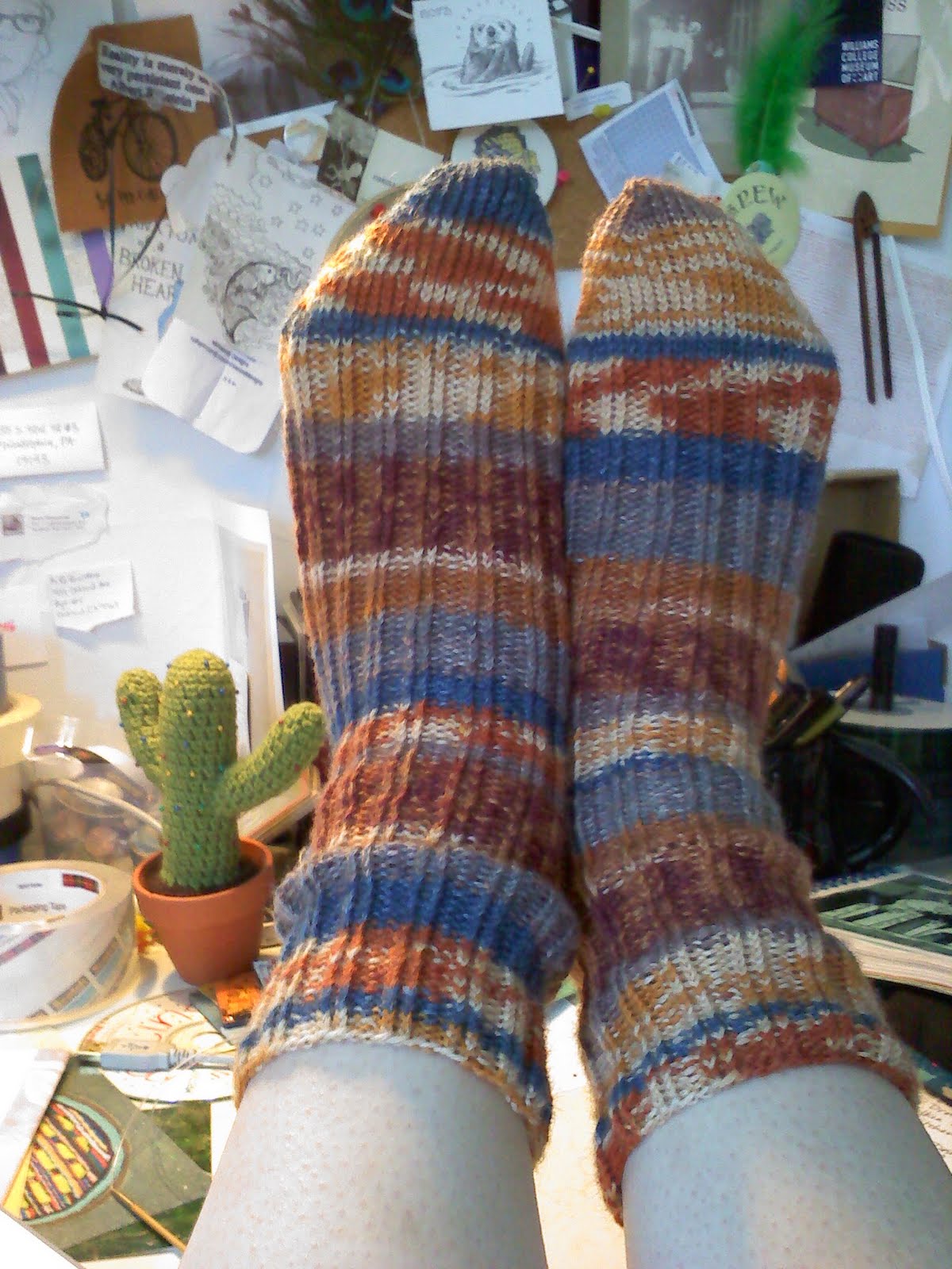 I miss you I love you and Yarn! Magic Ginny Weasley Socks