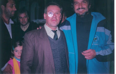Eu com o ator Werner Schunemann, em Vacaria