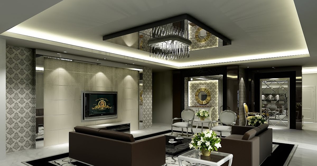 warna coklat memang cocok untuk desain ruang tamu rumah ...