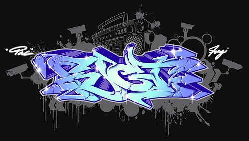 3D Graffiti Letters Art Design