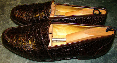 cole haan crocodile loafers