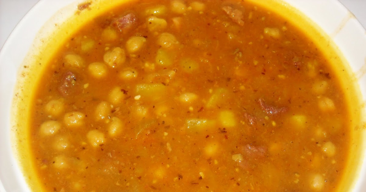 Artfully Graced Garbanzos (Chickpeas)...or Spanish Bean Soup
