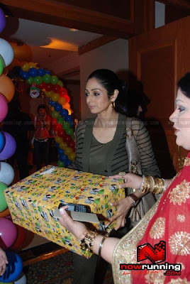 Jaya Bachchan and Sridevi visit @ Bappi Lahri's grand son Swastik's bday