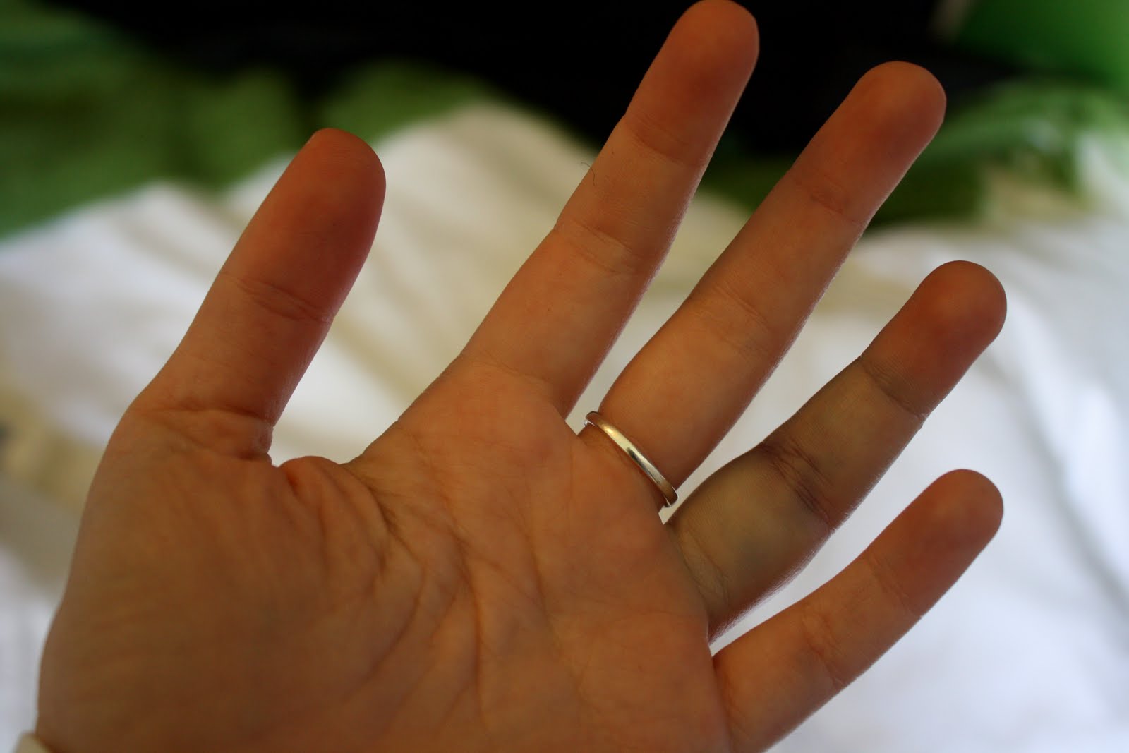 zombie finger red, white, but not blue