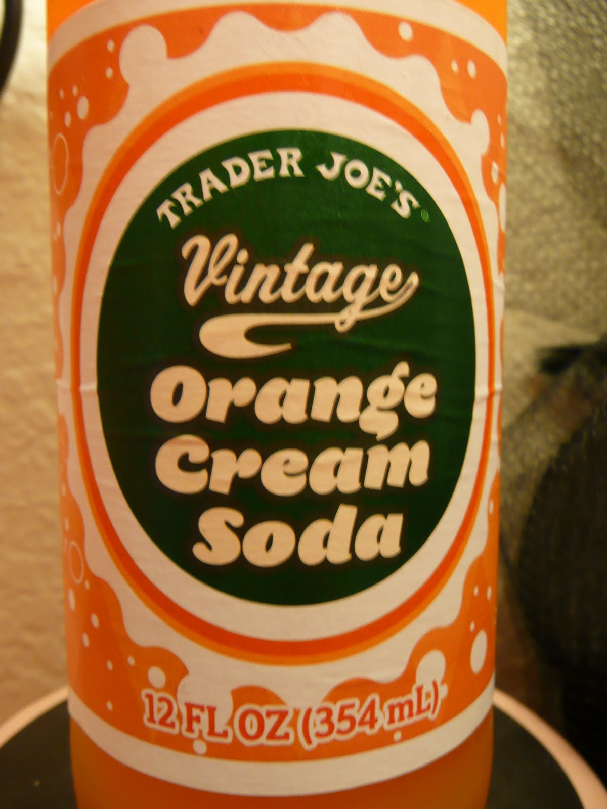 The Spooky Vegan Fiendish Find Trader Joe's Vegan Orange Cream Soda