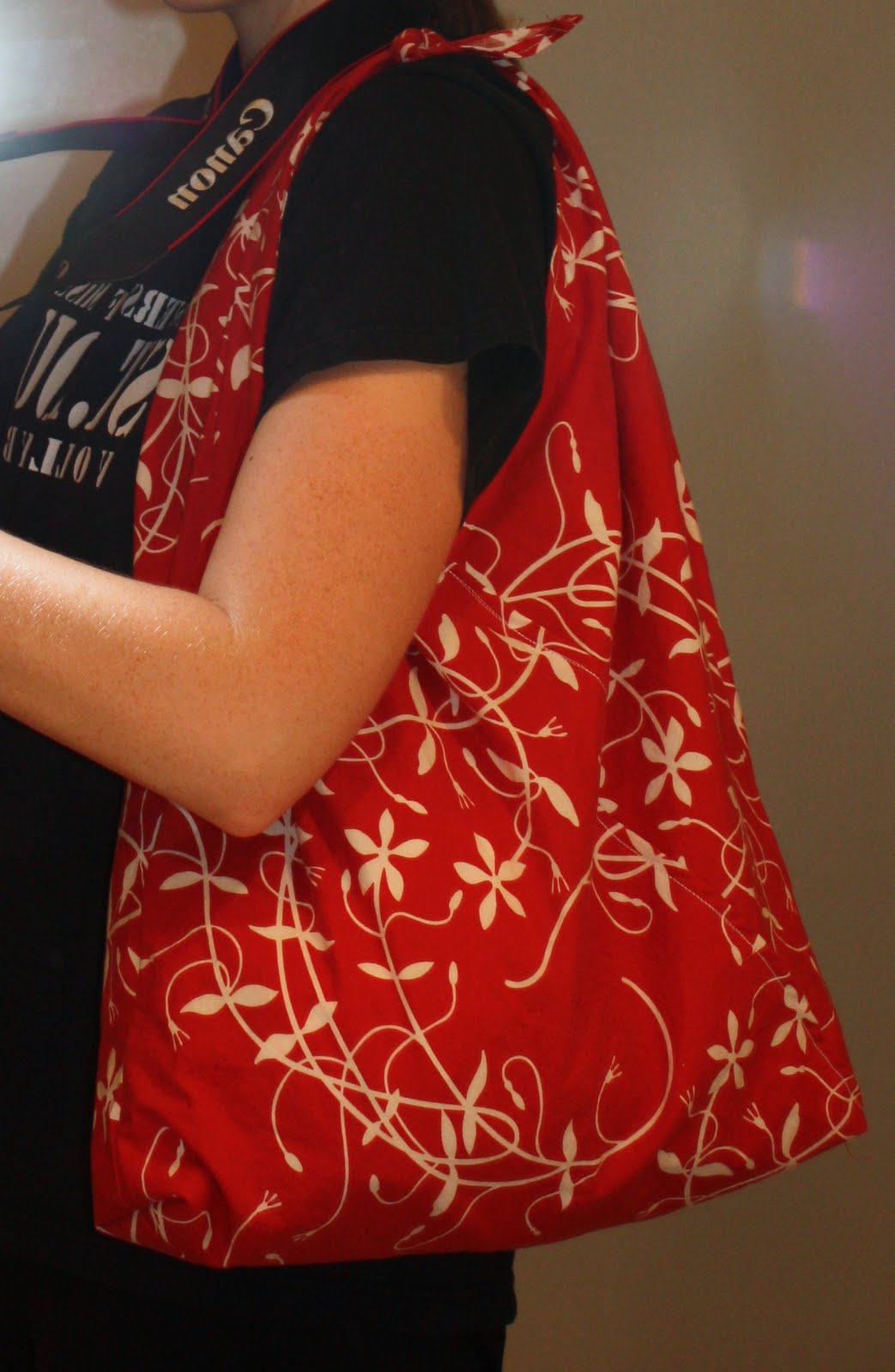 ... few seams and you have a reusable (and cute) large shopping tote